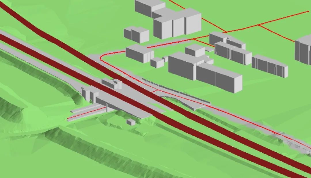 Model 3D terenu inwestycji do obliczeń propagacji hałasu